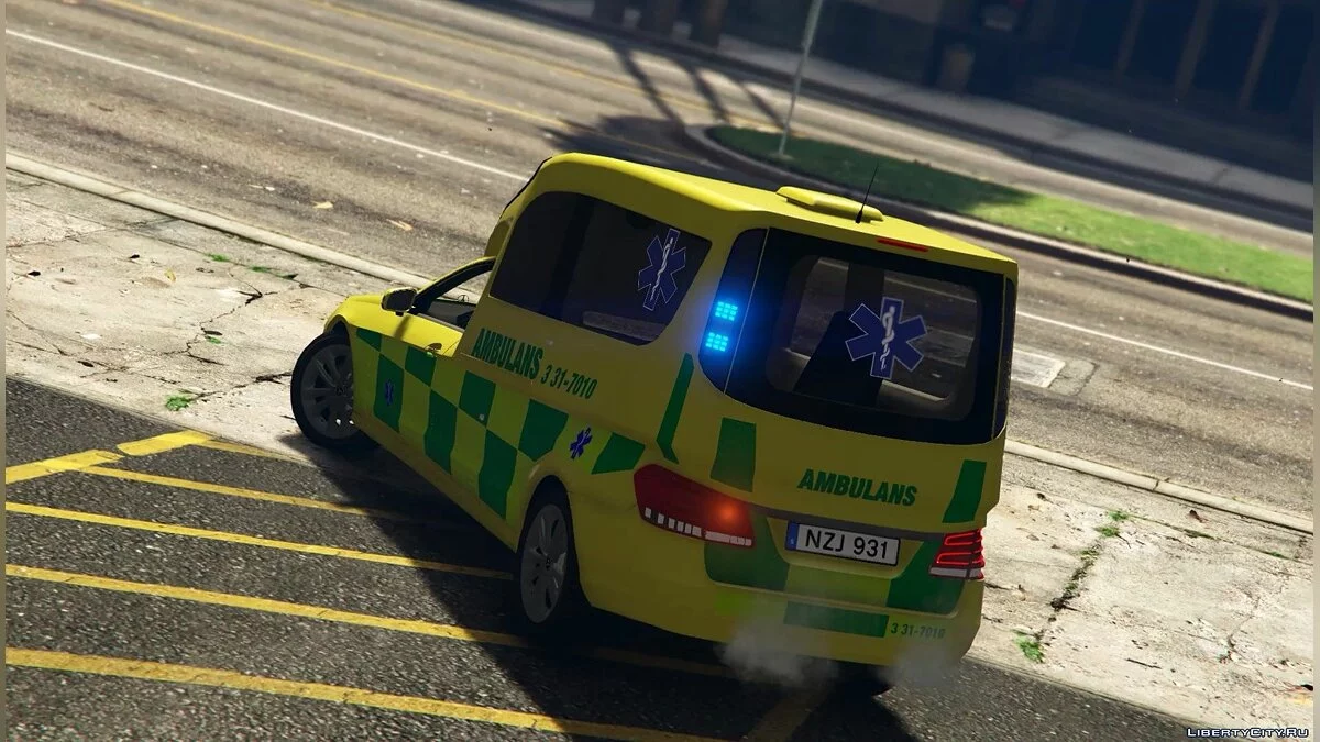 [ELS] Swedish Ambulance Mercedes E-class 1.0 / GTA 5