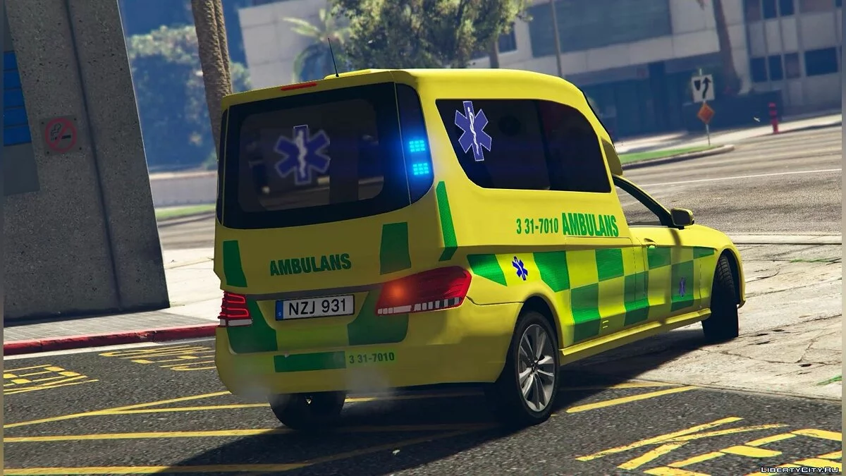 [ELS] Swedish Ambulance Mercedes E-class 1.0 / GTA 5