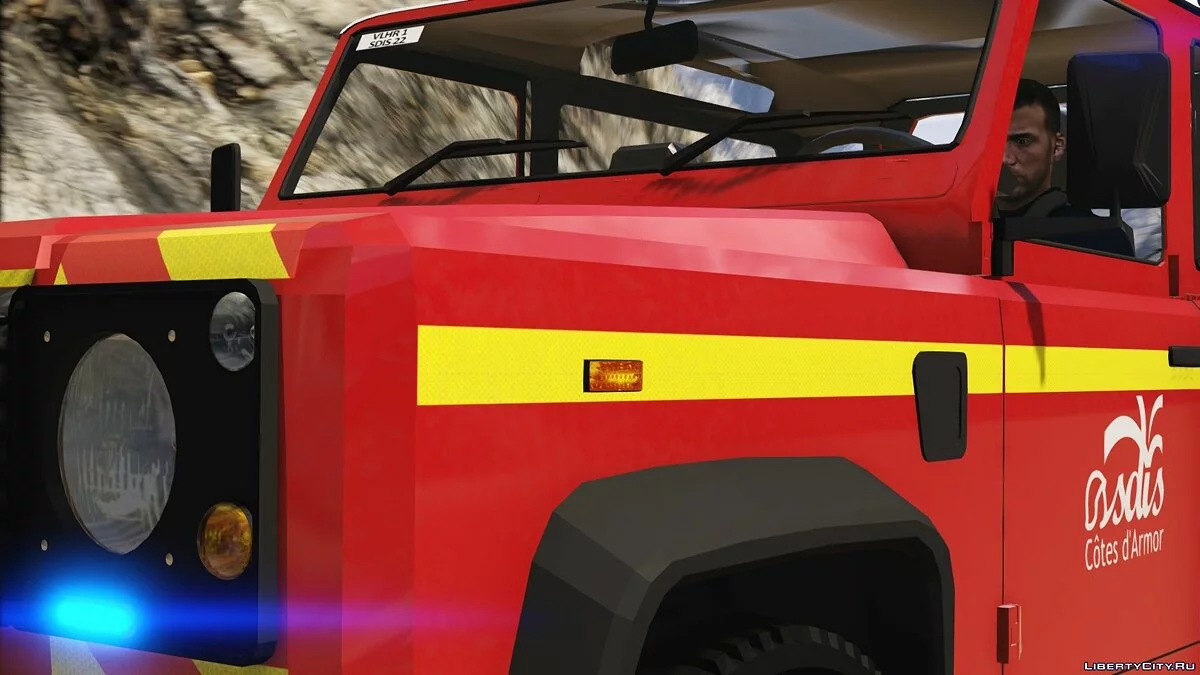 Land-Rover Defender VLHR Sapeurs-Pompiers [Add-on - ELS] 1.0 / GTA 5