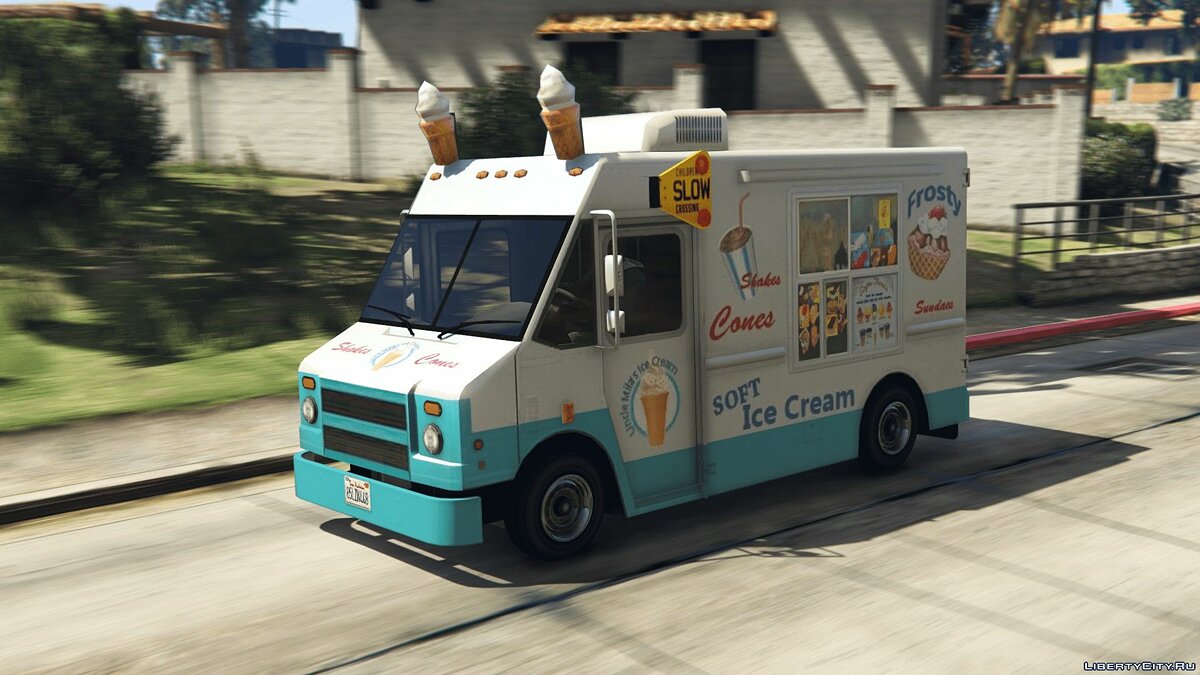 Скачать IceCream Truck (Add-on/Replace) - Фургон мороженщика для GTA 5