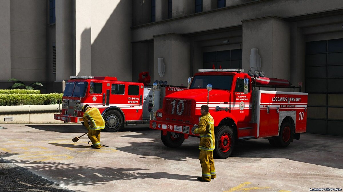 Скачать Brute Fire Rescue Truck [Add-On | Liveries | Template] v1.0 - Пожарная  машина для GTA 5