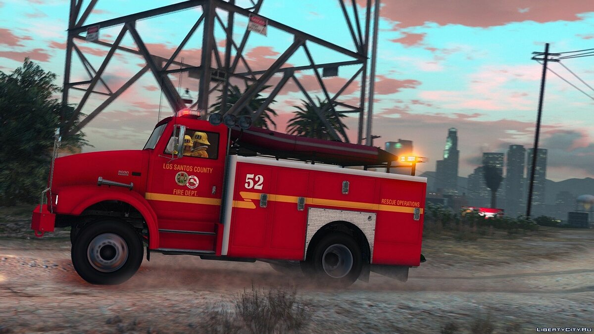 Скачать Brute Fire Rescue Truck [Add-On | Liveries | Template] v1.0 - Пожарная  машина для GTA 5