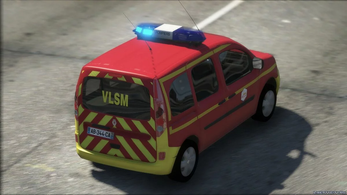 Renault Kangoo 2010 - Пожарная служба Франции / GTA 5