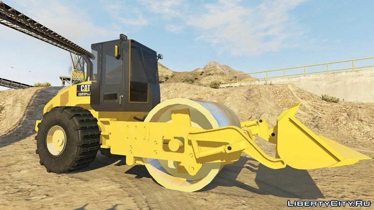 Каток Caterpillar CS56 [Add-On] / GTA 5
