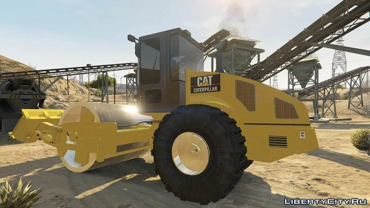 Каток Caterpillar CS56 [Add-On] / GTA 5