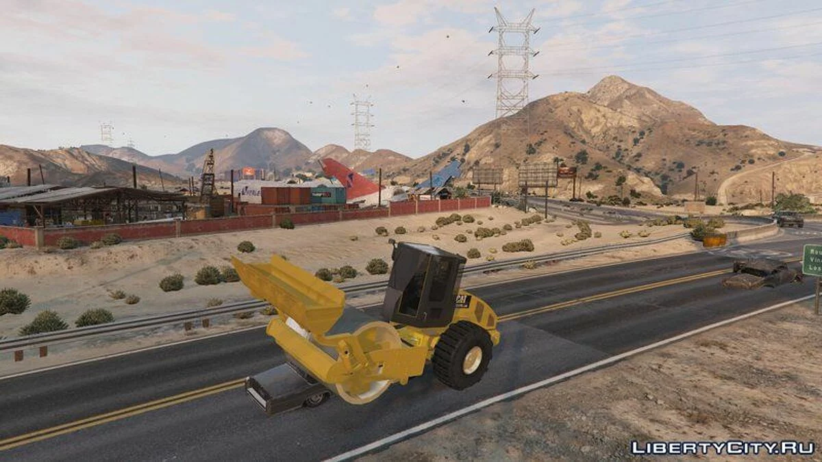 Каток Caterpillar CS56 [Add-On] / GTA 5