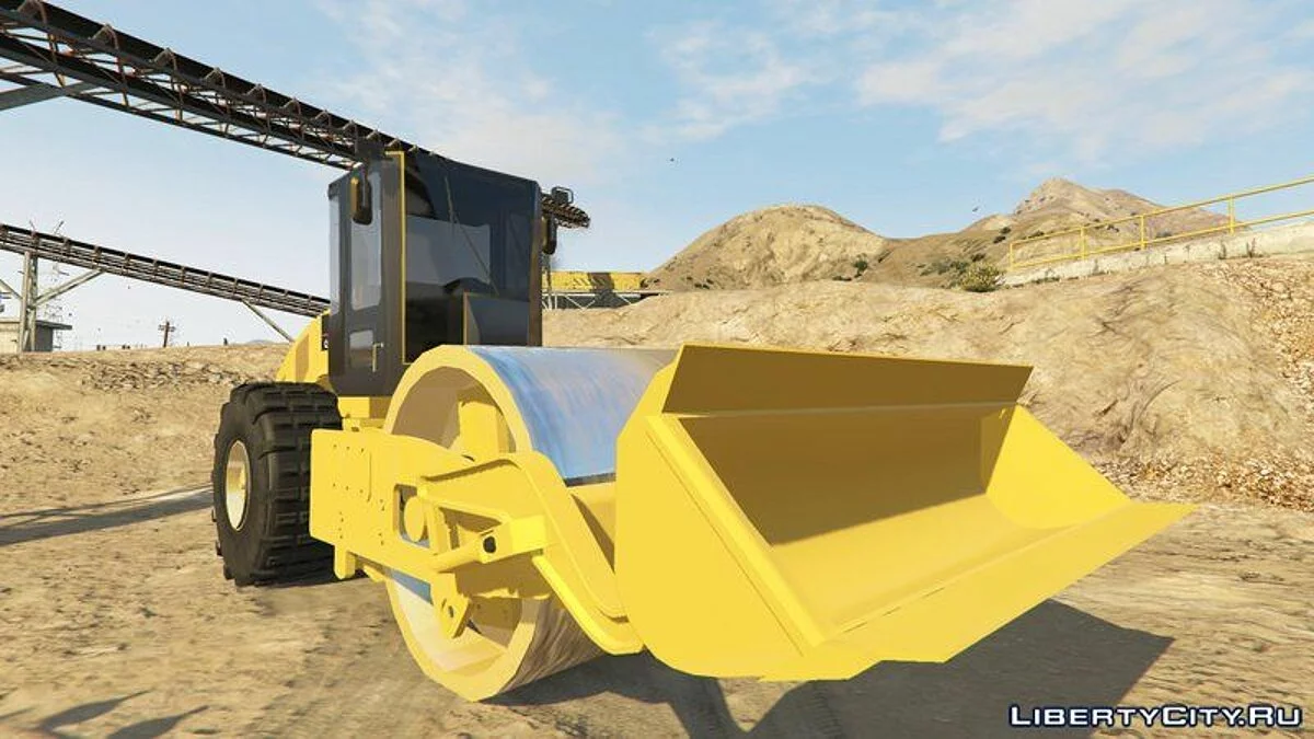 Каток Caterpillar CS56 [Add-On] / GTA 5