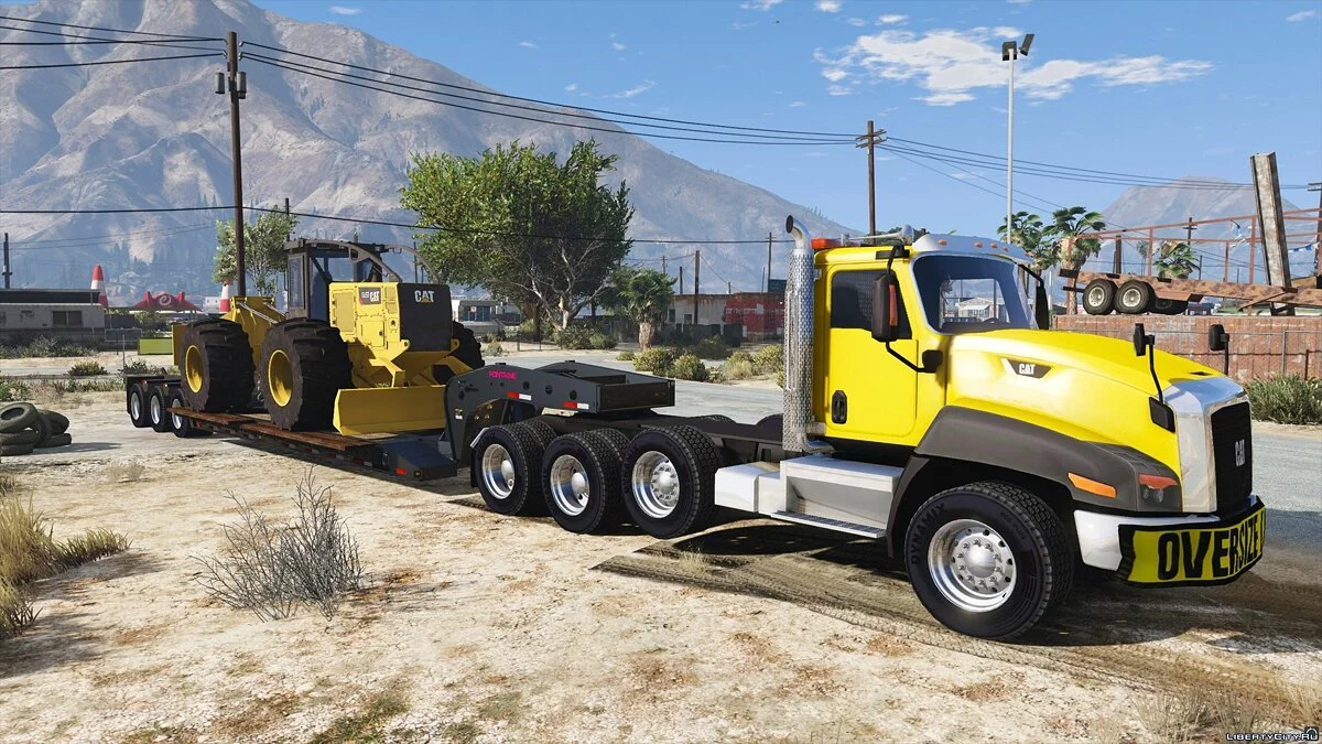 Колесный трелевочный трактор Caterpillar 555d 2018 / GTA 5