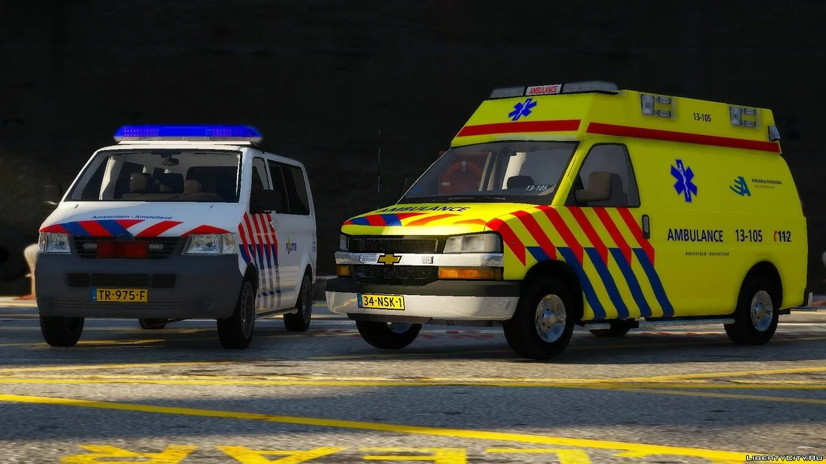 Chevrolet Express - Голландская скорая помощь / GTA 5
