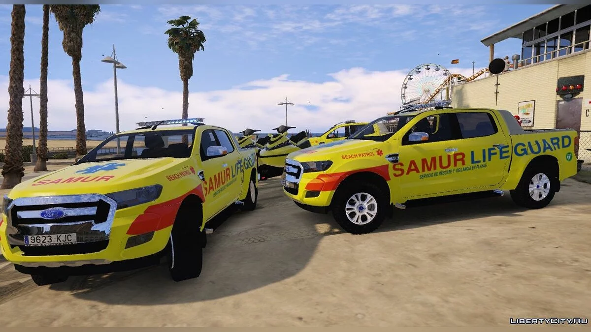2015 Ford Ranger Samur Canarias Lifeguard Rescue [ELS-Replace] 1.0 / GTA 5