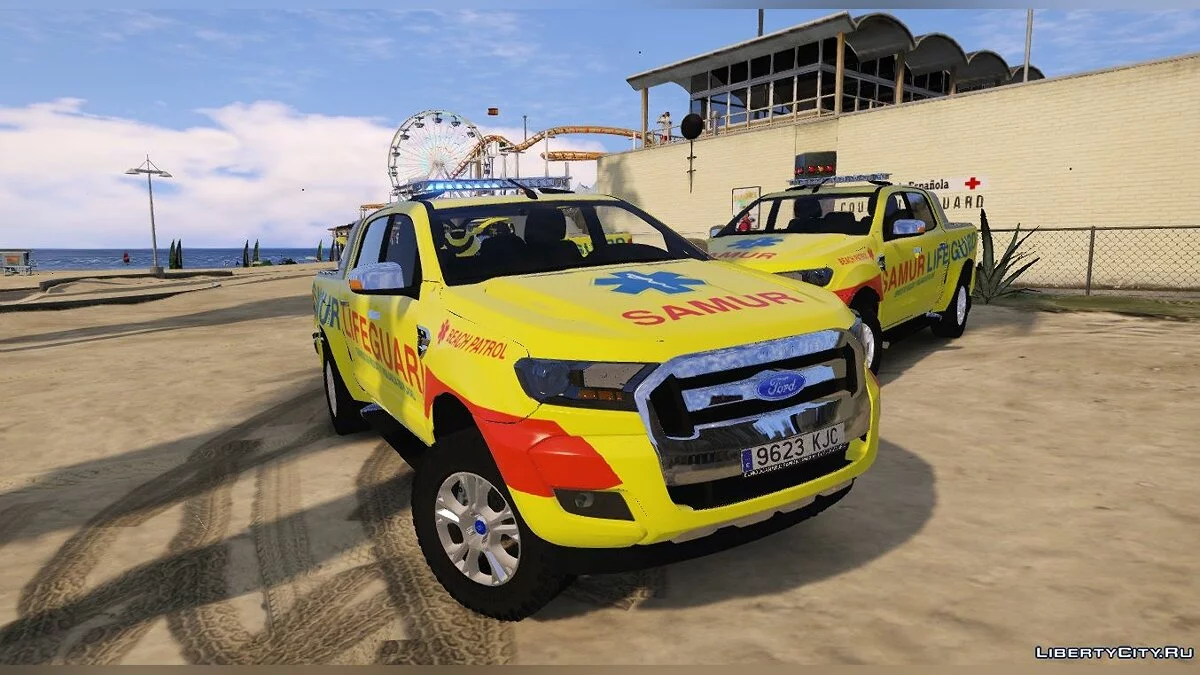 2015 Ford Ranger Samur Canarias Lifeguard Rescue [ELS-Replace] 1.0 / GTA 5