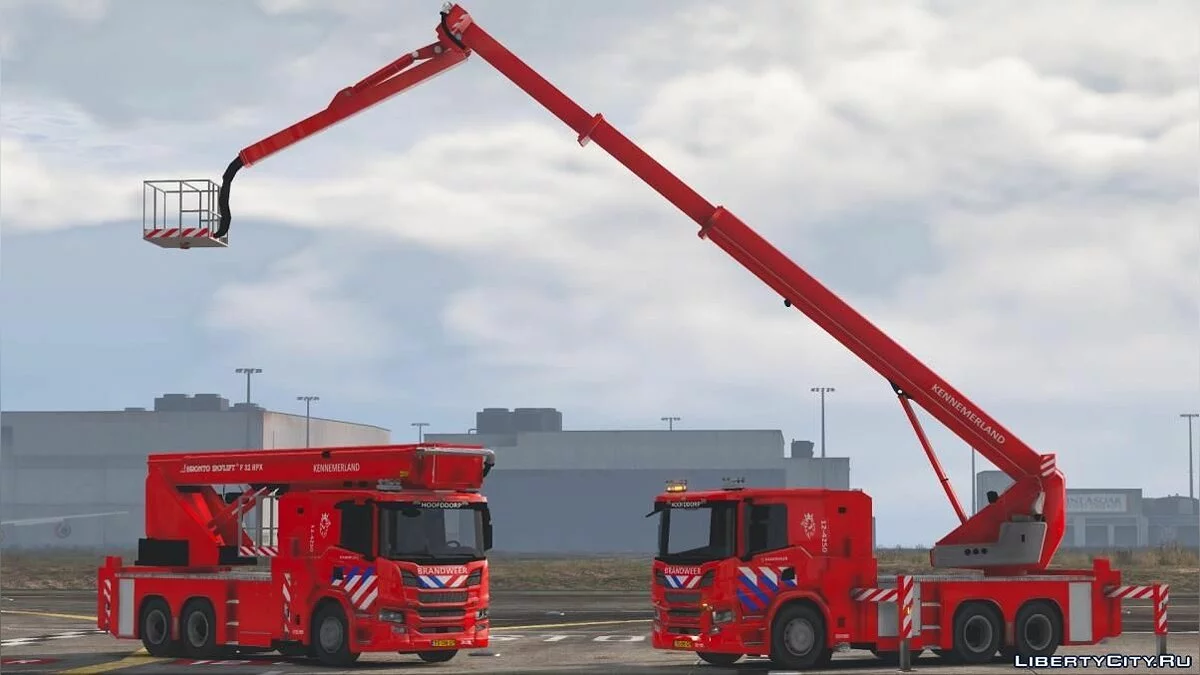 Scania P360 Brandweer Kennemerland [ELS/Scripted] / GTA 5