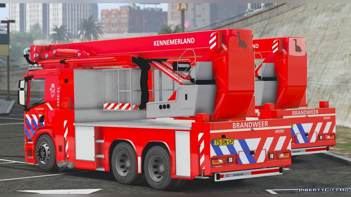 Scania P360 Brandweer Kennemerland [ELS/Scripted] / GTA 5