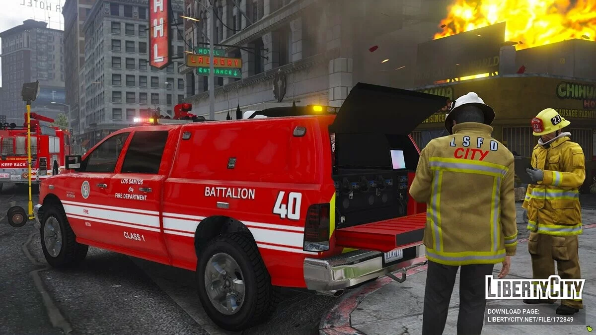 LSFD Command vehicle [Add-On | Template] 1.1 / GTA 5