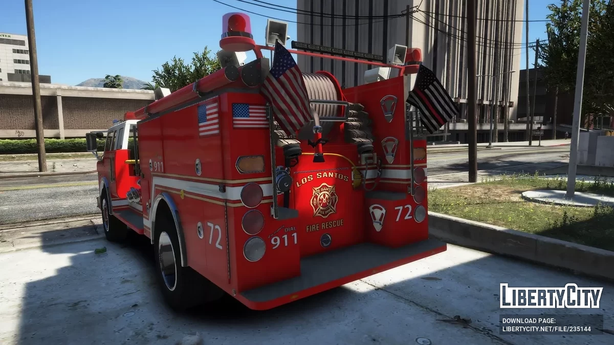 1980 Ford C-8000 Firetruck [Add-On | NON-ELS | VehFuncs V | Template] / GTA 5
