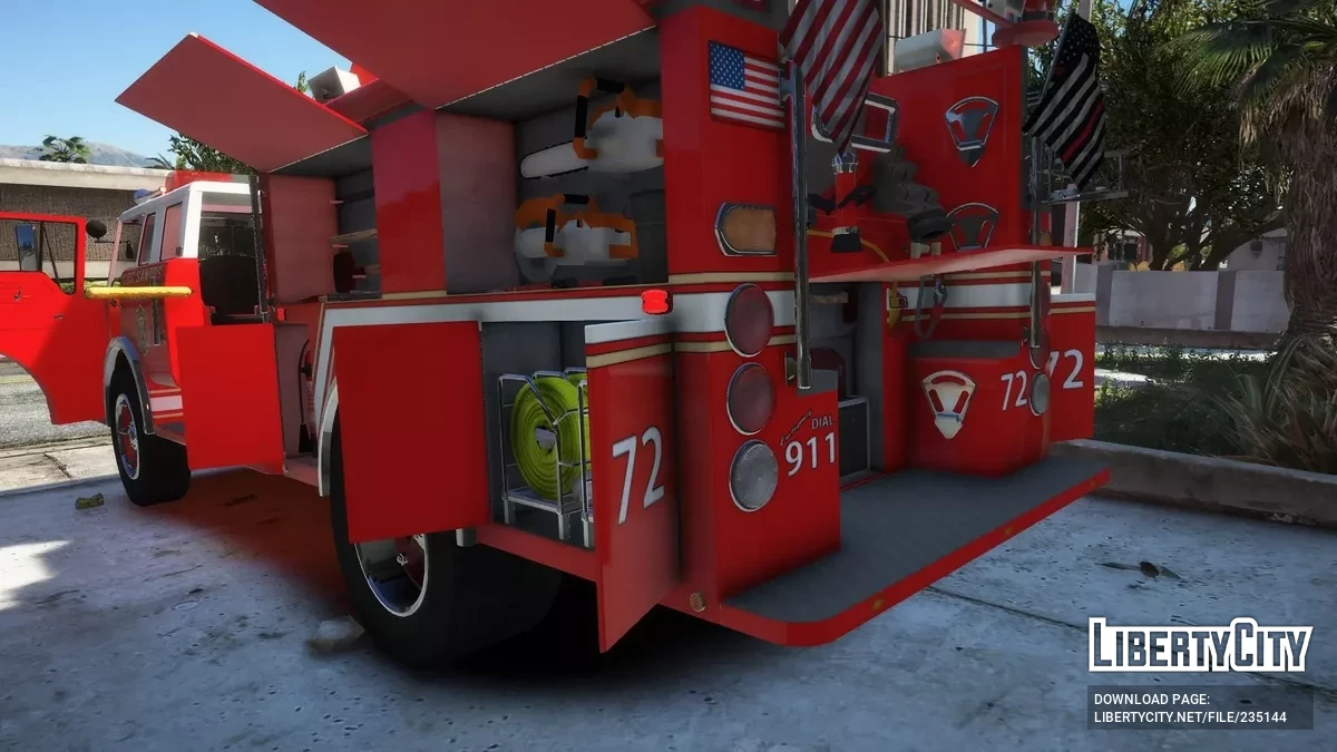 1980 Ford C-8000 Firetruck [Add-On | NON-ELS | VehFuncs V | Template] / GTA 5
