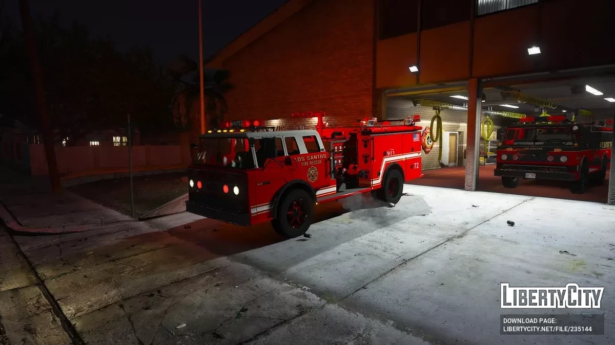 1980 Ford C-8000 Firetruck [Add-On | NON-ELS | VehFuncs V | Template] / GTA 5