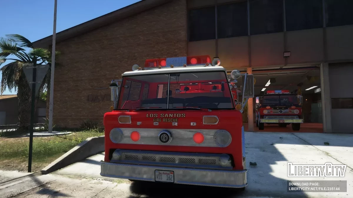 1980 Ford C-8000 Firetruck [Add-On | NON-ELS | VehFuncs V | Template] / GTA 5