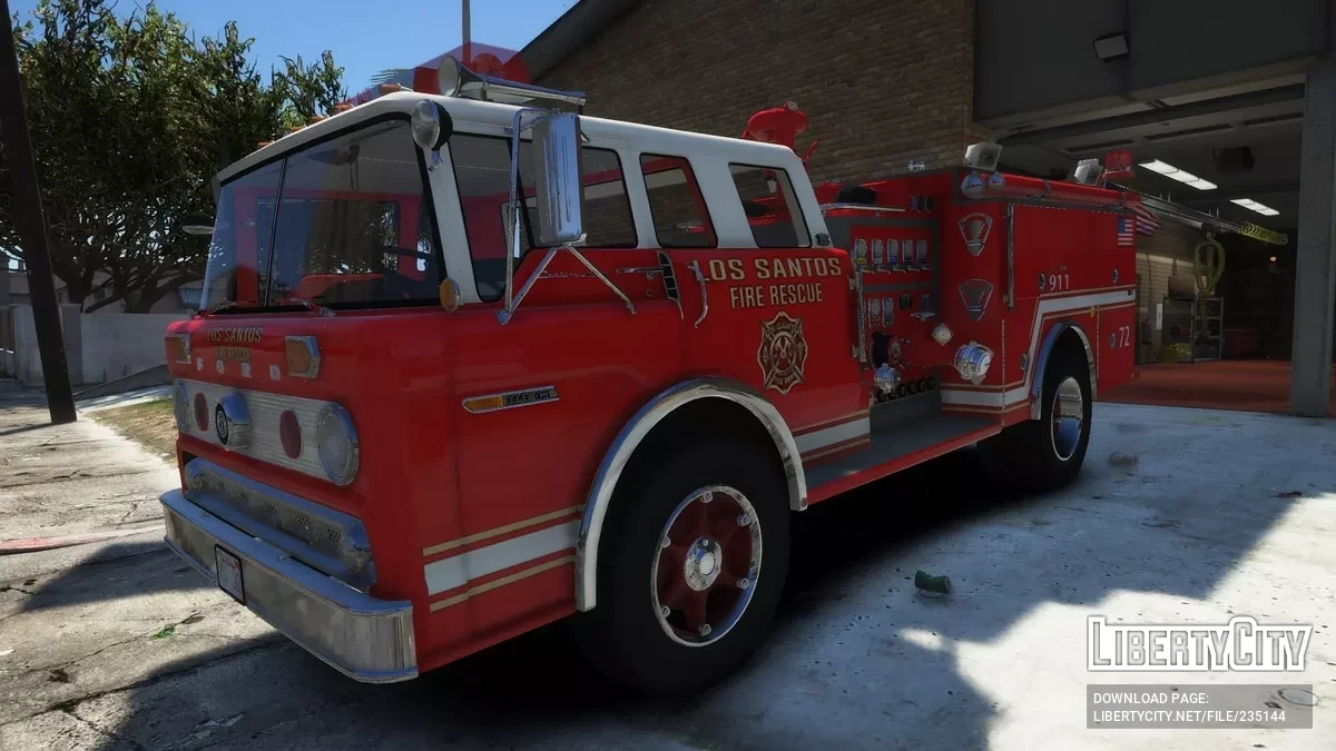 1980 Ford C-8000 Firetruck [Add-On | NON-ELS | VehFuncs V | Template] / GTA 5