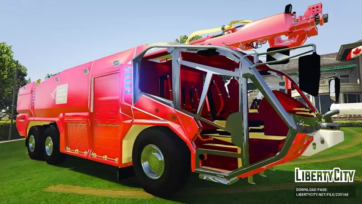 Rosenbauer Panther: Aerodrom Nikola Tesla – Fire & Rescue Service - Vatrogasci Spasioci [Replace | Non-ELS] / GTA 5