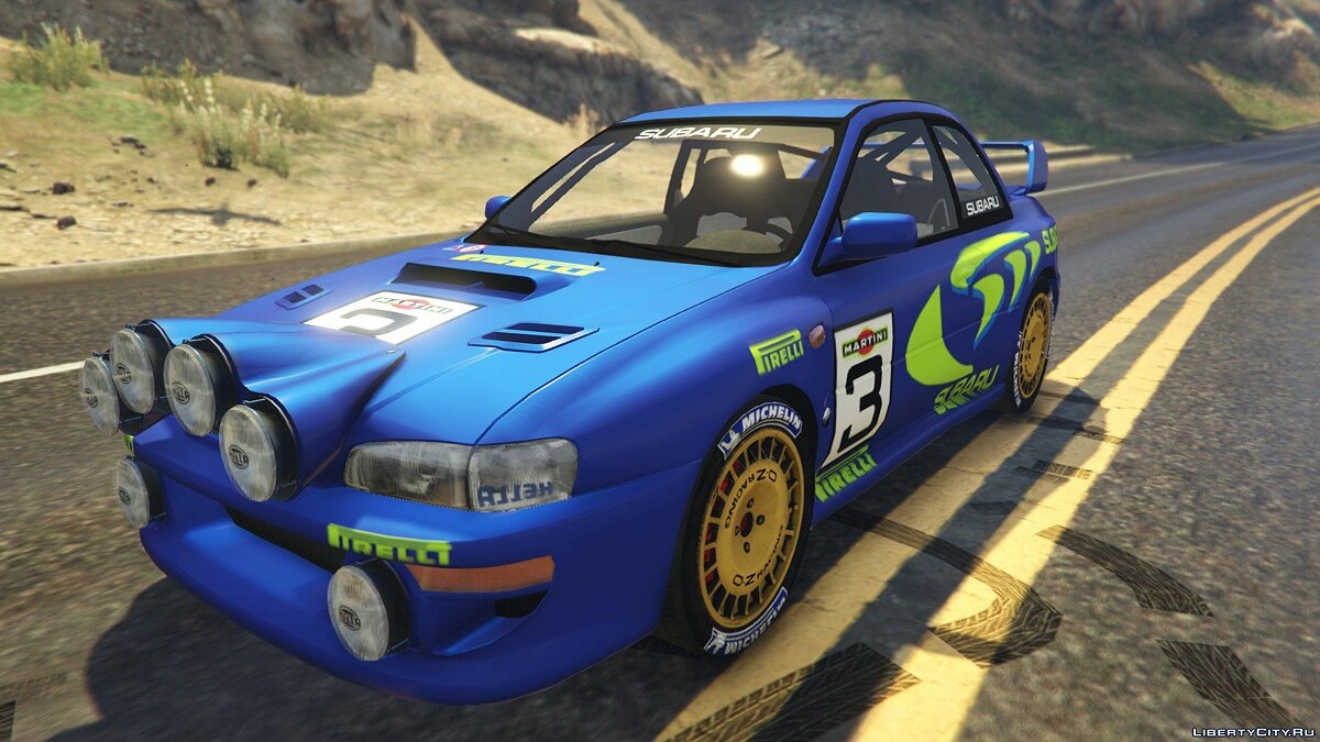 Скачать Subaru Impreza WRC 1998 World Rally 2.5 для GTA 5