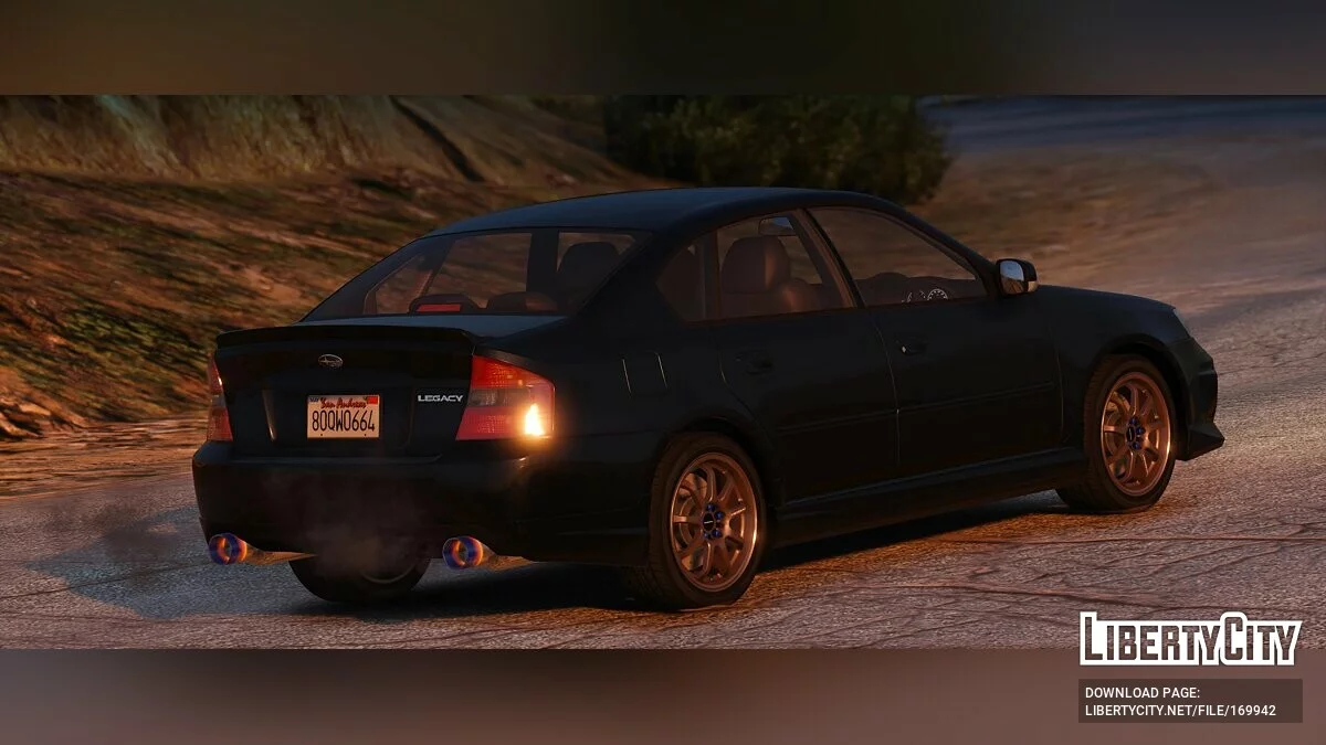 Subaru Legacy B4 (BL5) 2005 [Add-On | LODs | Sound | Tuning | Liveries | Vehfuncs] 1.01 hotfix / GTA 5