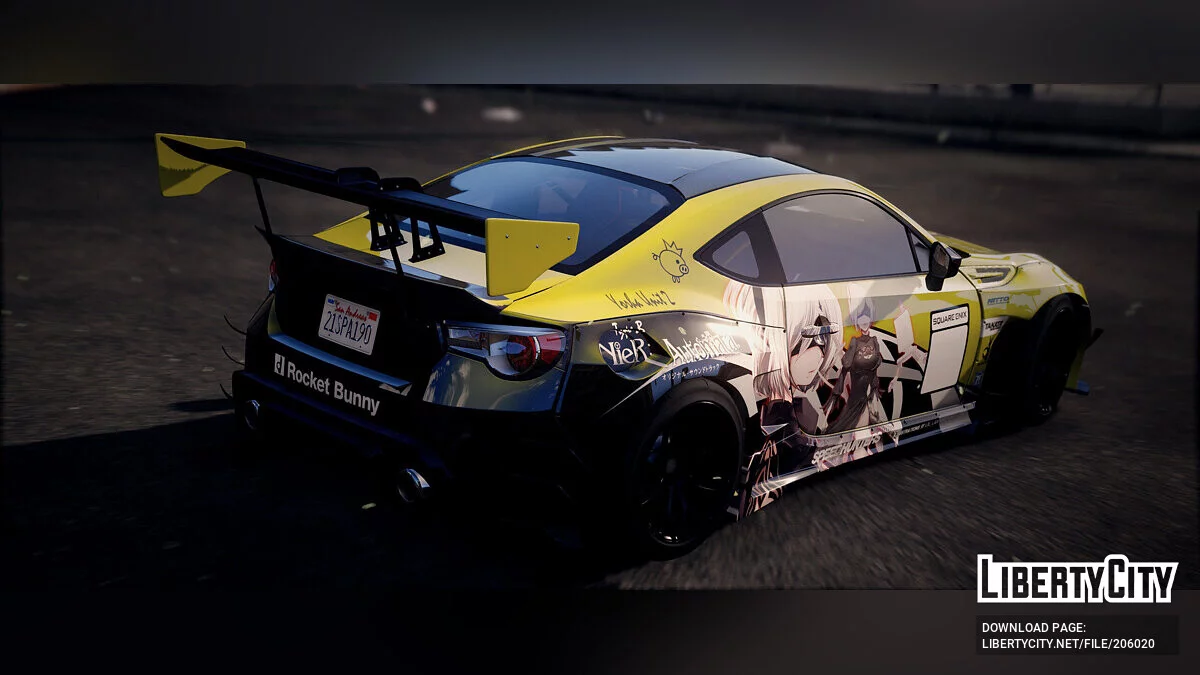 Easter Rocket Bunny BRZ Nier Automata 2B / GTA 5
