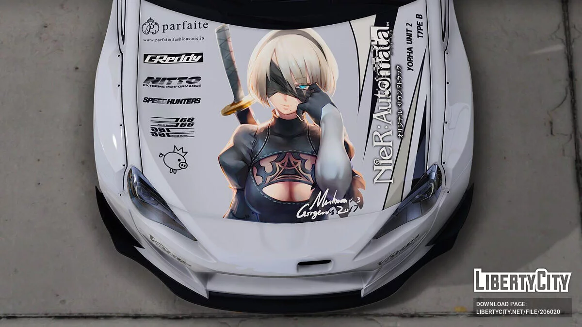 Easter Rocket Bunny BRZ Nier Automata 2B / GTA 5