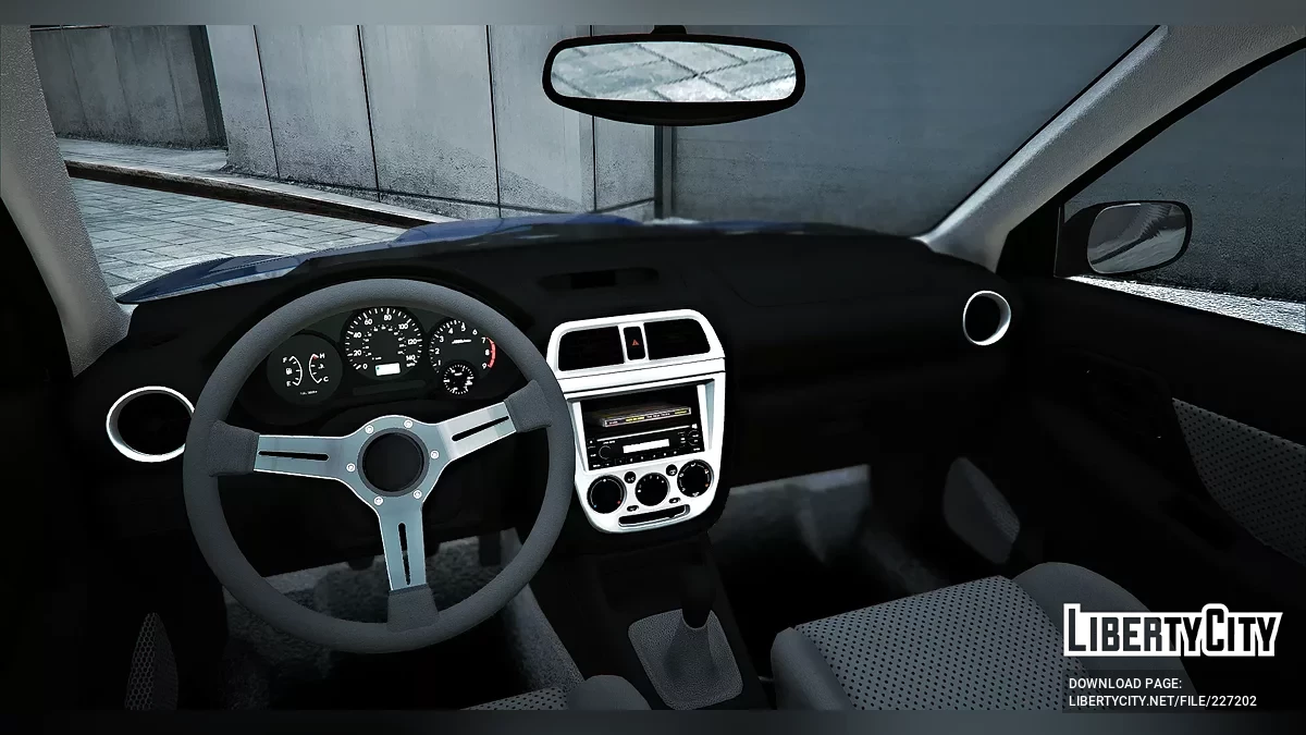2002 Subaru Impreza WRX Wagon With Custom Window Decals / GTA 5