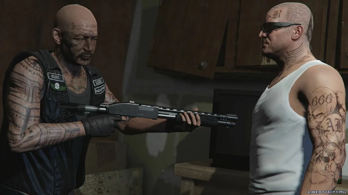 Татуировки и стрижки для Майкла / GTA 5
