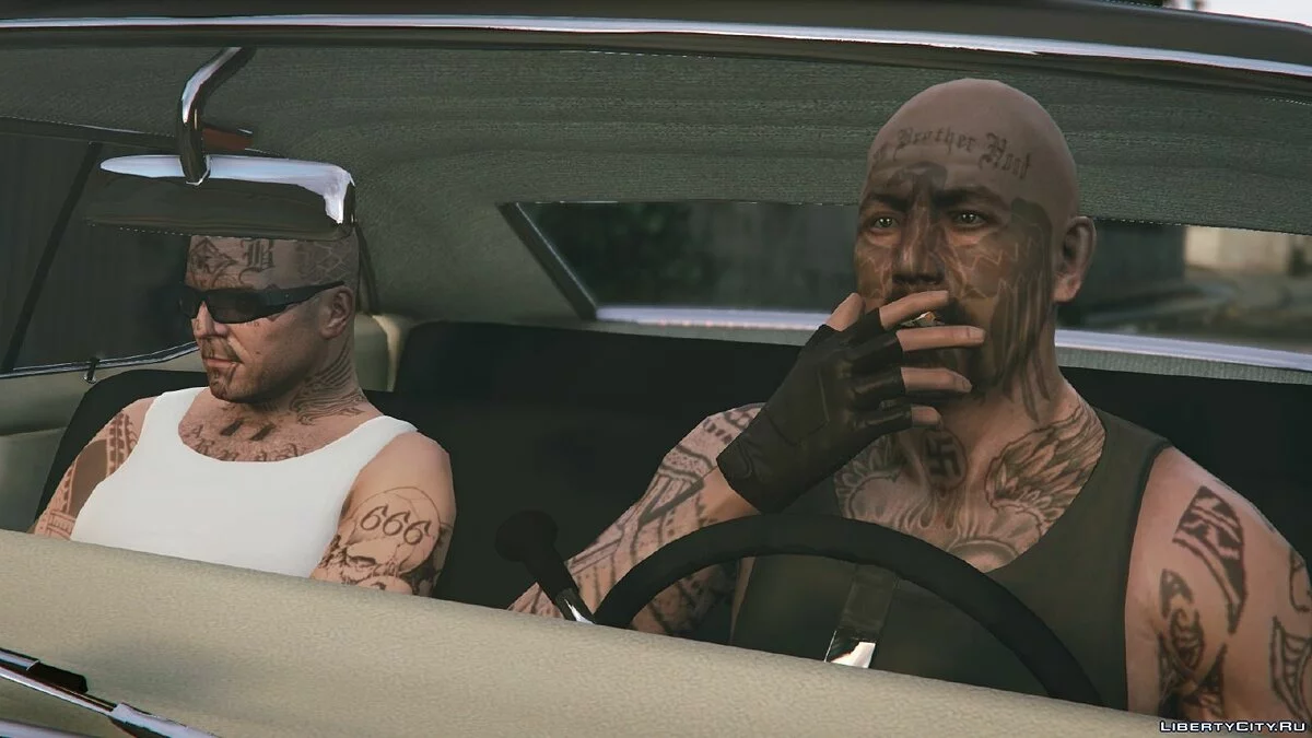 Татуировки и стрижки для Майкла / GTA 5