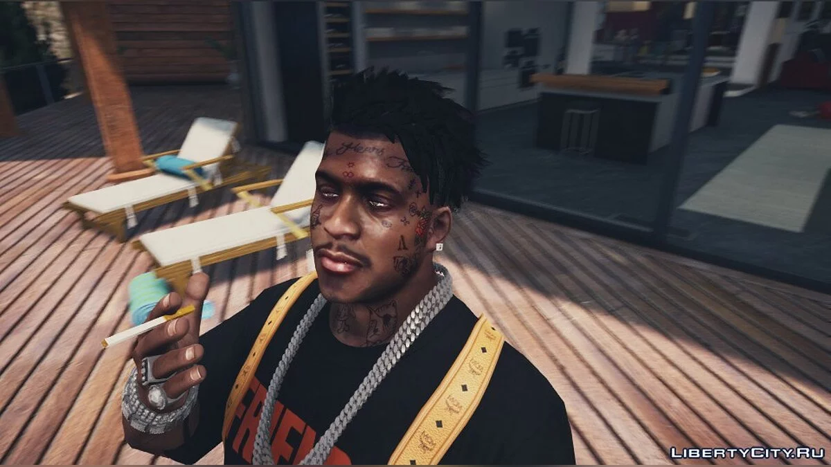 Franklin Face Tattoo Lil Uzi Vert / GTA 5