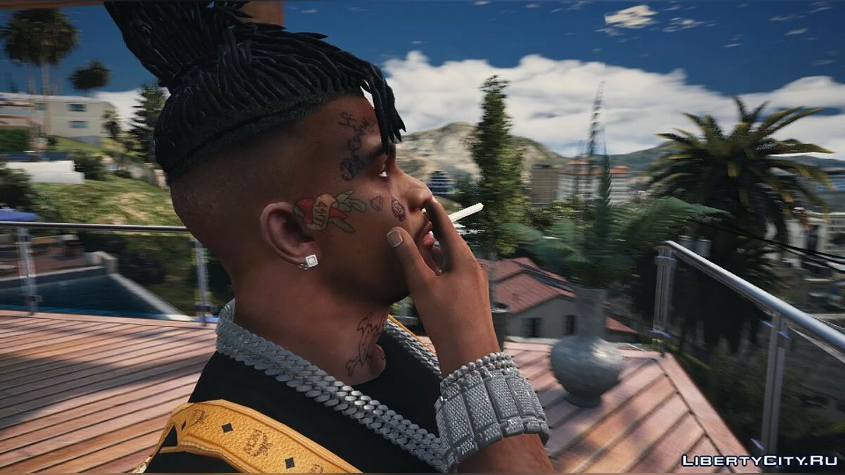 Franklin Face Tattoo Lil Uzi Vert / GTA 5