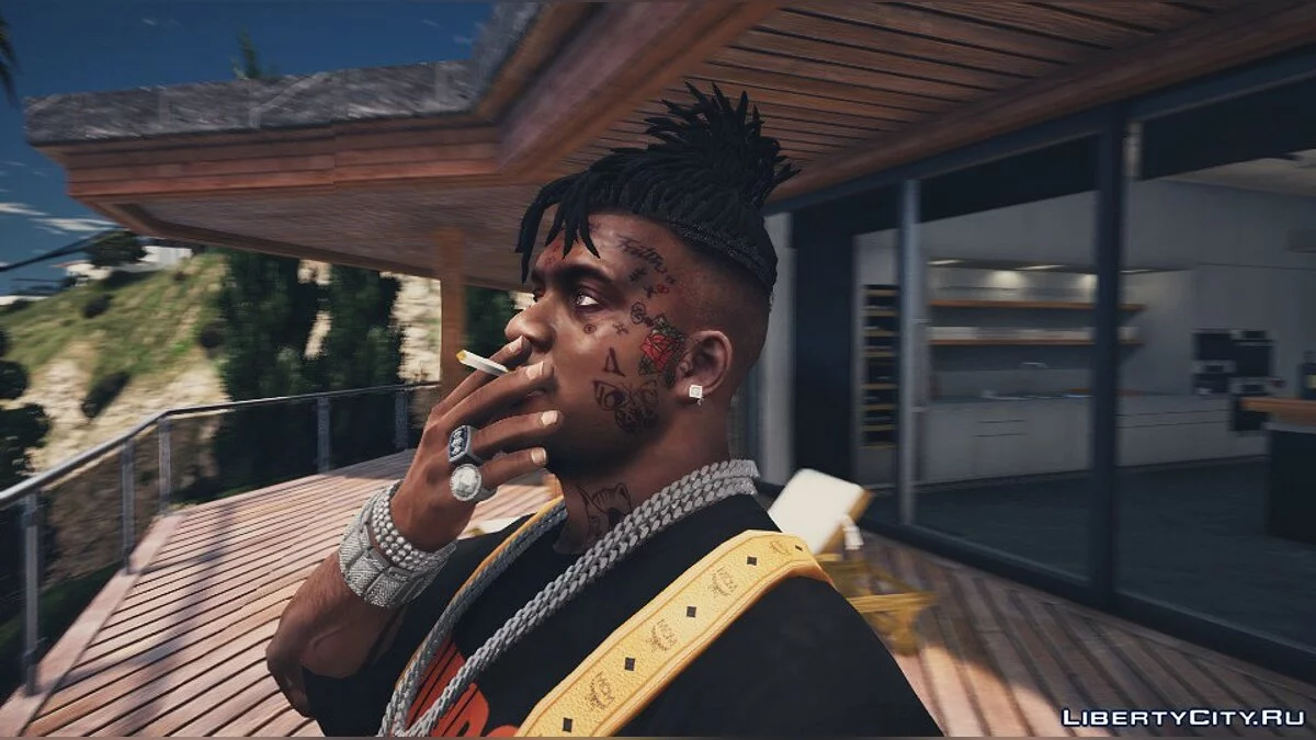 Franklin Face Tattoo Lil Uzi Vert / GTA 5
