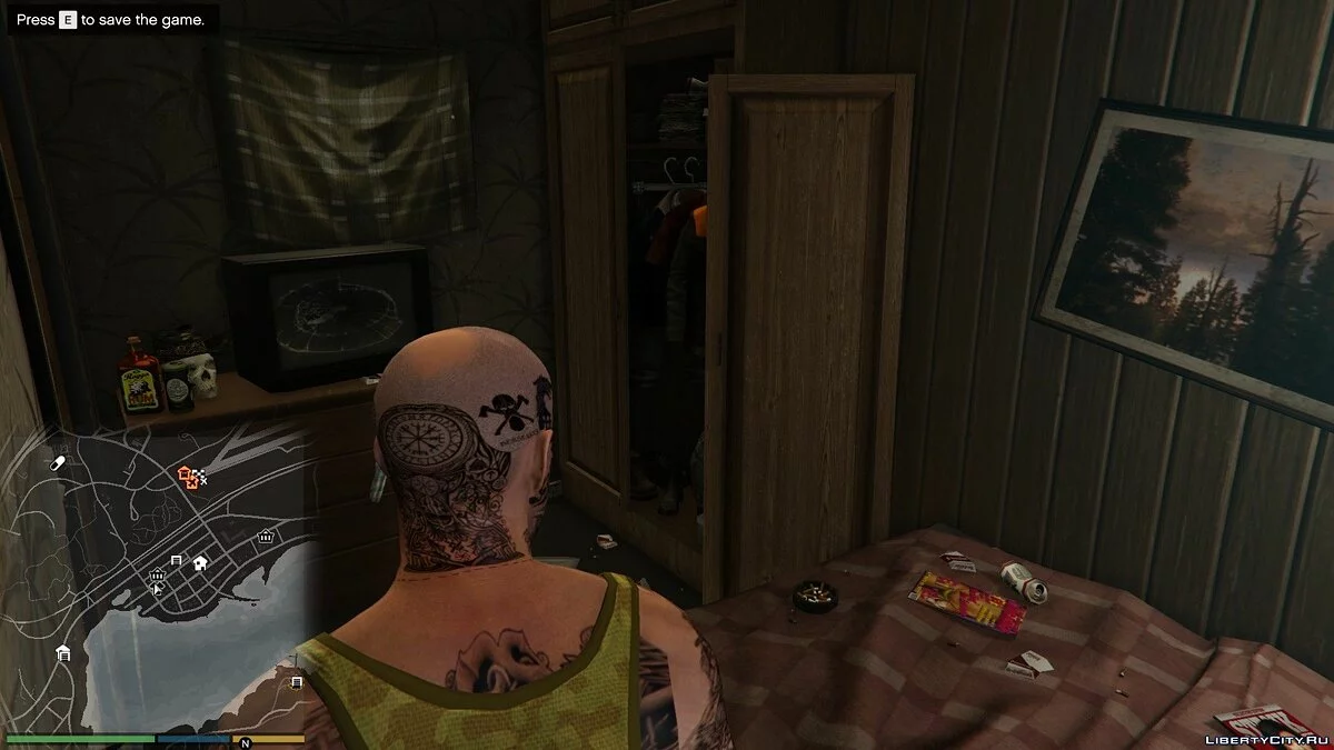 Trevor norse face tattoos 1.0 / GTA 5