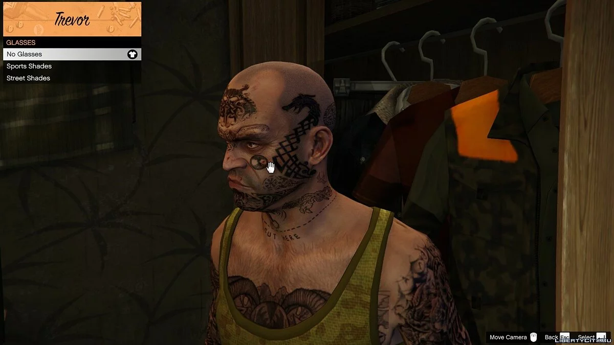 Trevor norse face tattoos 1.0 / GTA 5