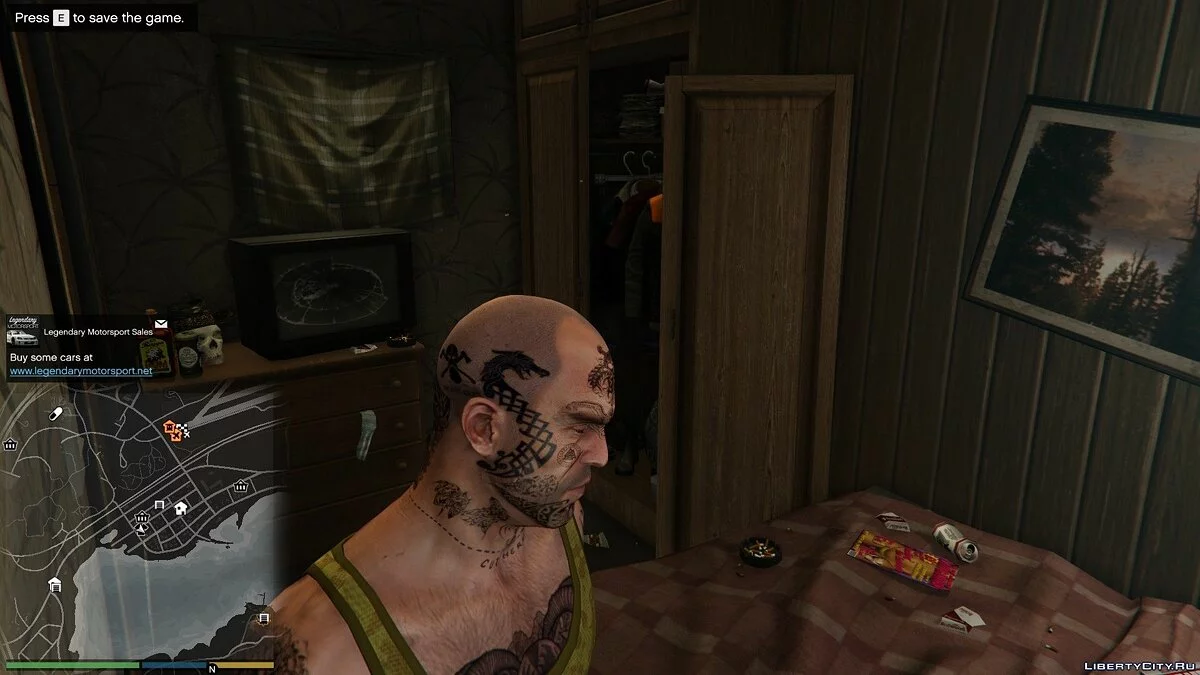Trevor norse face tattoos 1.0 / GTA 5