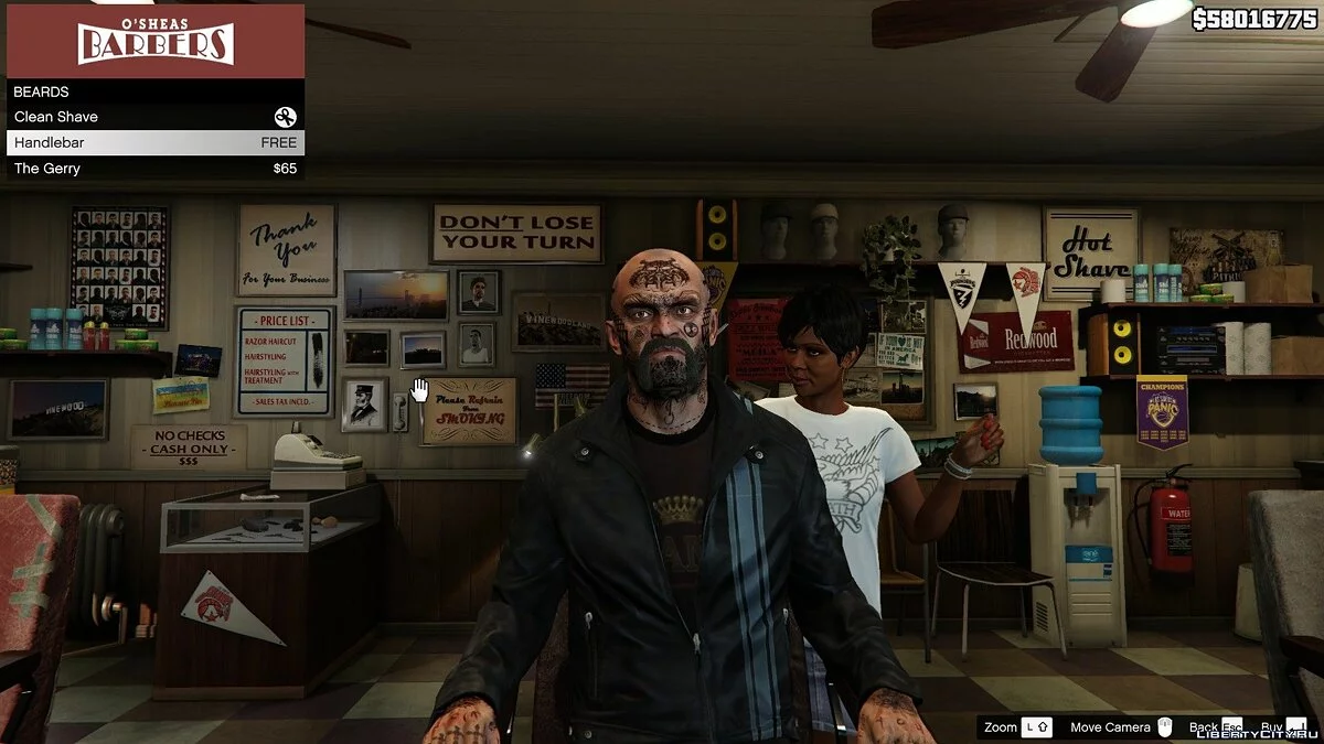 Trevor norse face tattoos 1.0 / GTA 5