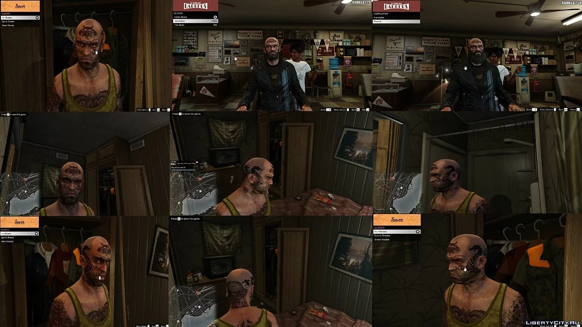 Trevor norse face tattoos 1.0 / GTA 5
