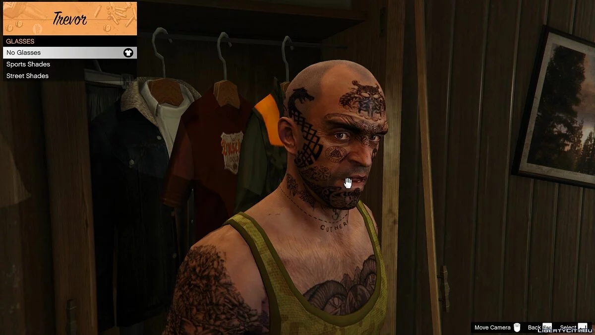 Trevor norse face tattoos 1.0 / GTA 5