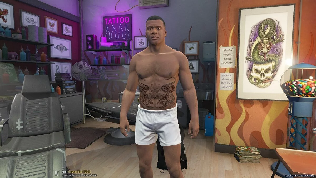 Franklin's Tattoo 2018 1.0.0 / GTA 5