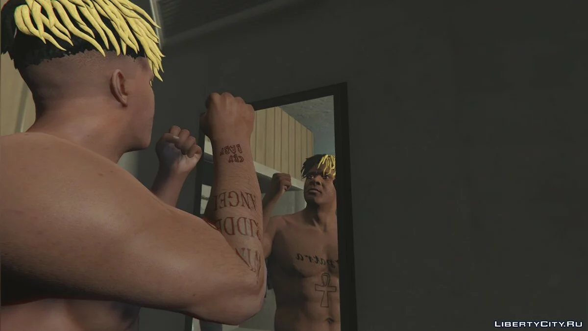 Тату XXXTentacion для Франклина 1.3 / GTA 5