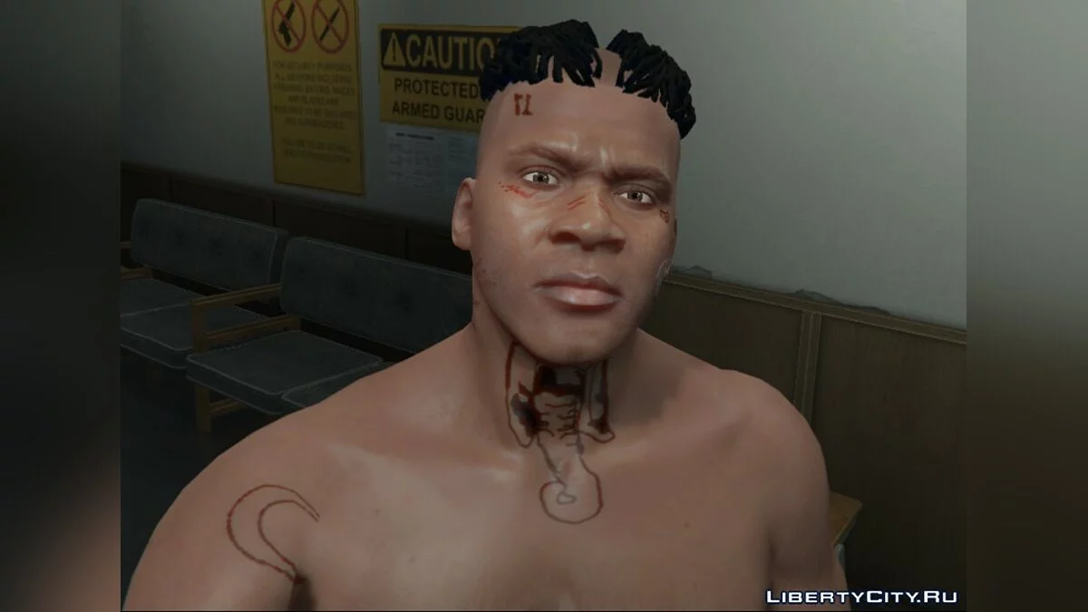 Тату XXXTentacion для Франклина 1.3 / GTA 5
