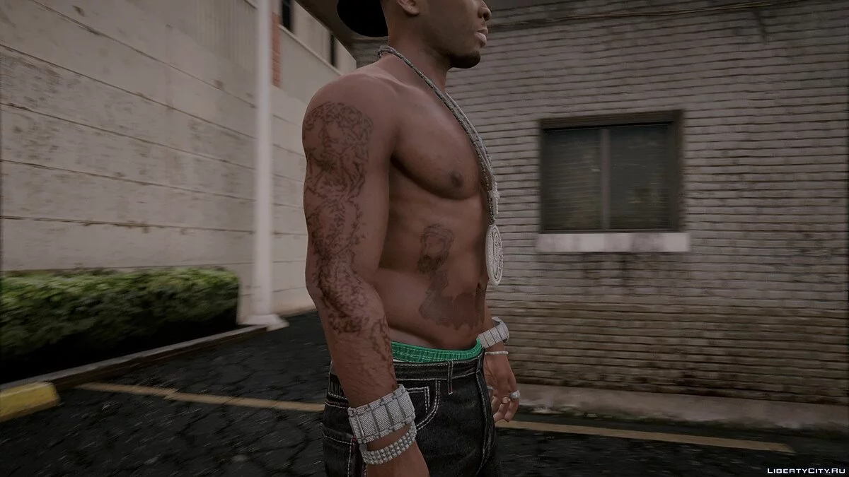 Все татуировки рэпера 50 Cent / GTA 5