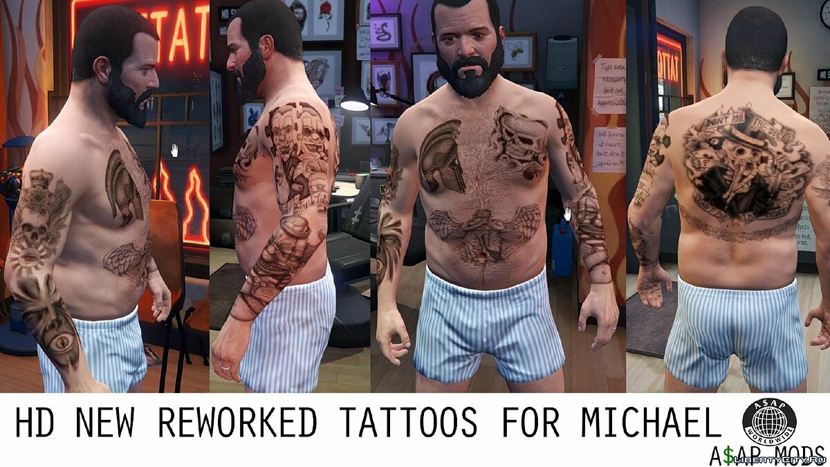 Татуировки в стиле GTA
