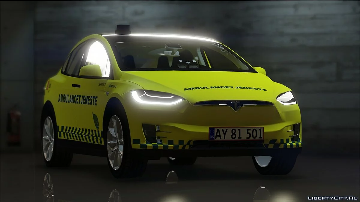 Tesla Model X - 4 Сервис скорой помощи - [OIV/Replace] 1.0 / GTA 5