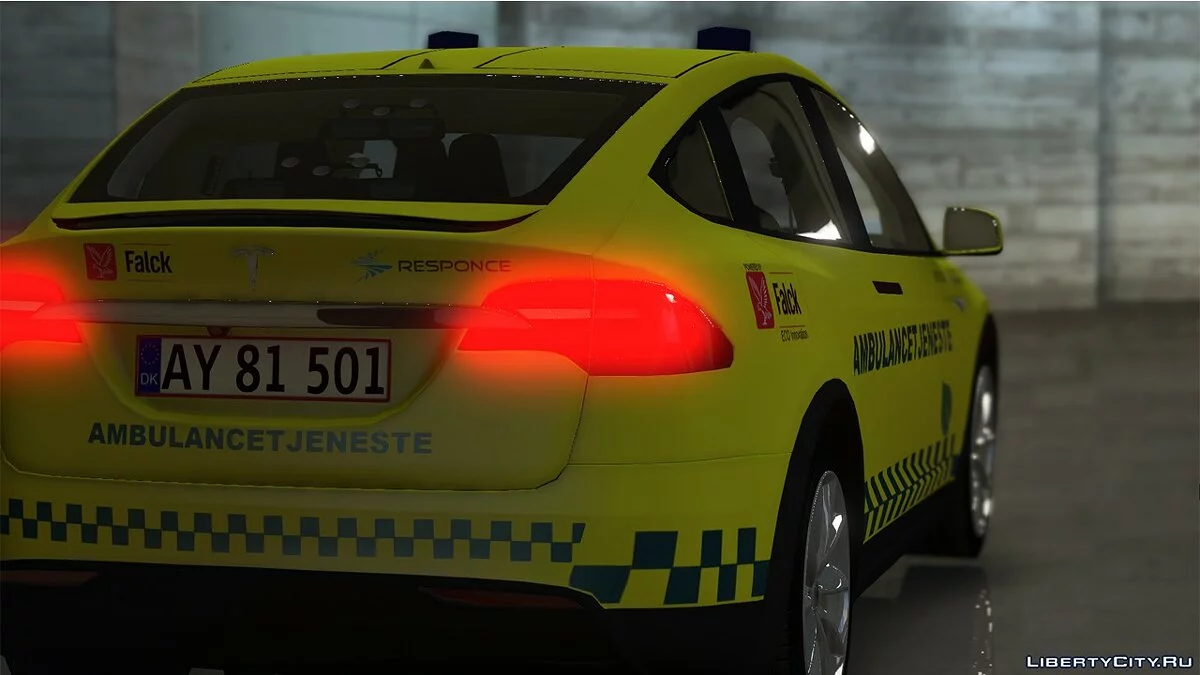 Tesla Model X - 4 Сервис скорой помощи - [OIV/Replace] 1.0 / GTA 5