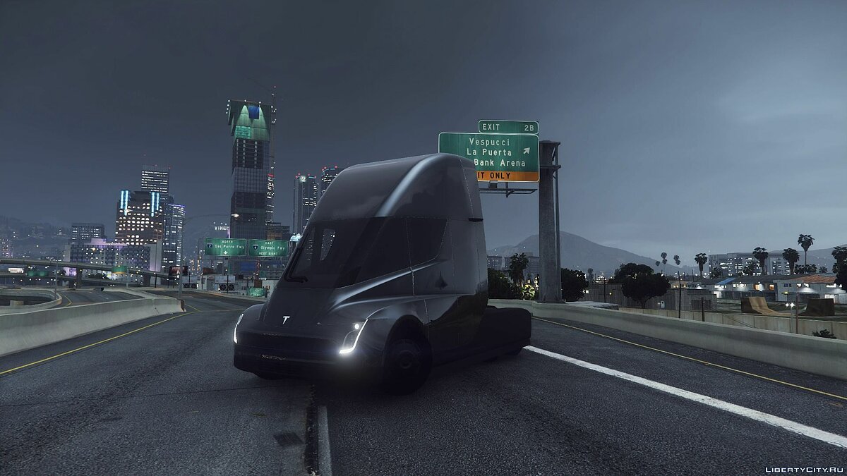 Скачать Tesla Semi (Addon) 1.0 для GTA 5