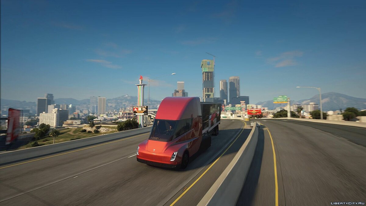 Скачать Tesla Semi (Addon) 1.0 для GTA 5