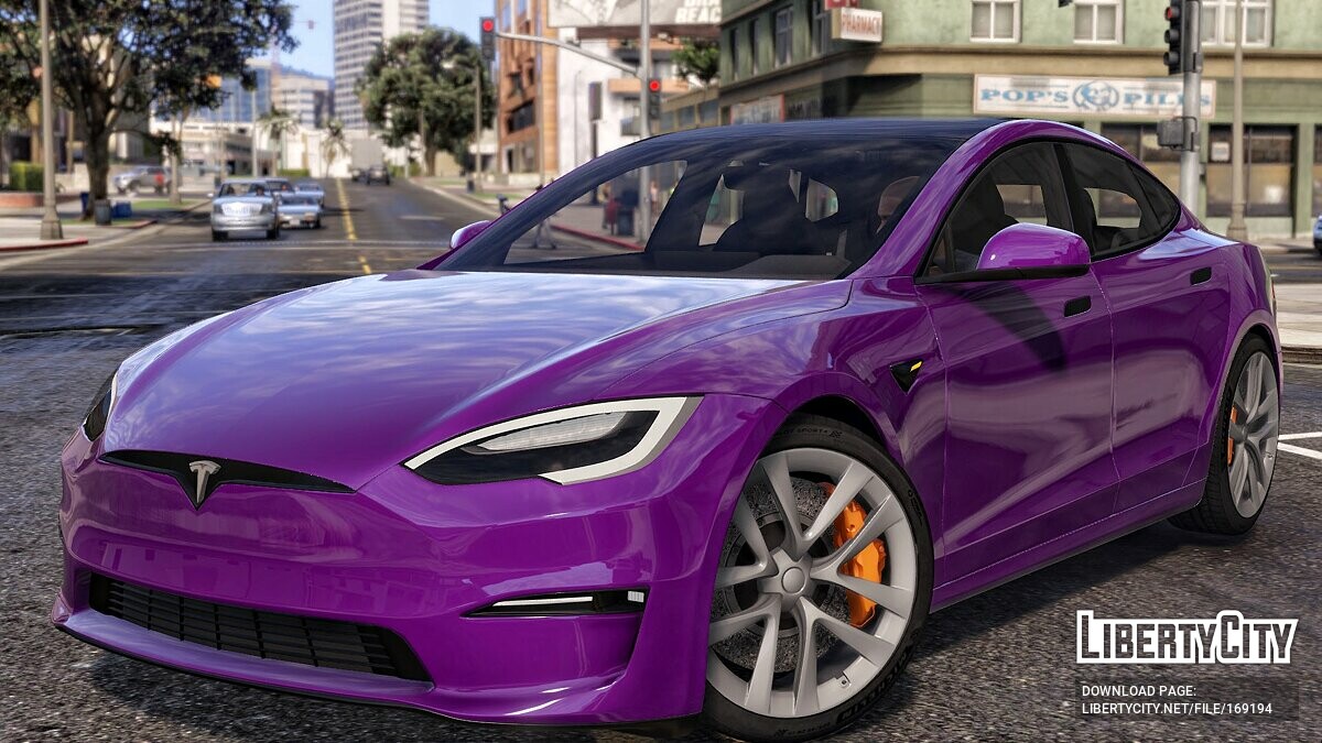 Скачать Tesla Model S Plaid для GTA 5